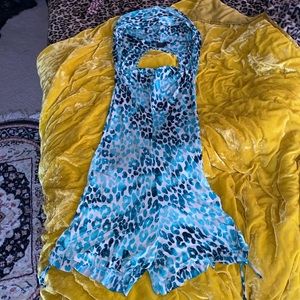 Warrior within leopard romper